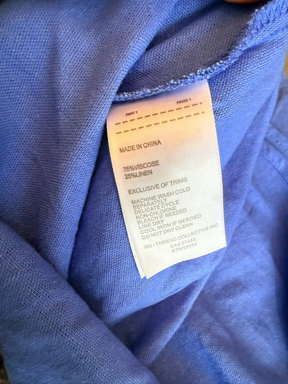 Blue Shirtwaist Midi Dress - Classic Collared Dress NWT - Picture 3 of 3